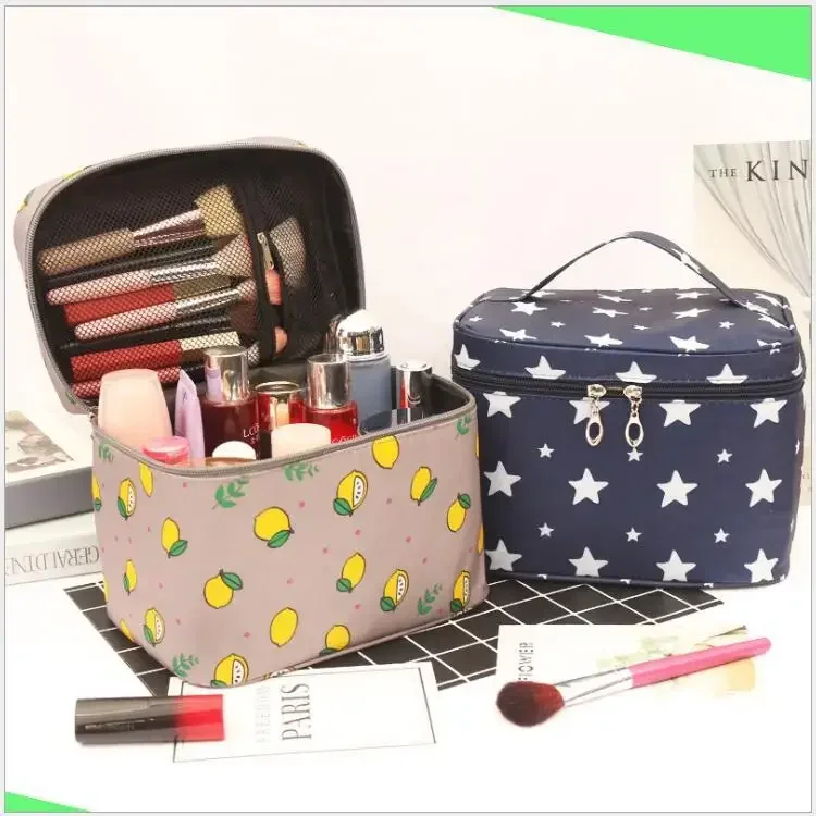 

Portable Waterproof Women Makeup Bag Travel High Capacity Toiletries Organizer Storage Cosmetic Cases Zipper Wash Beauty Pouch