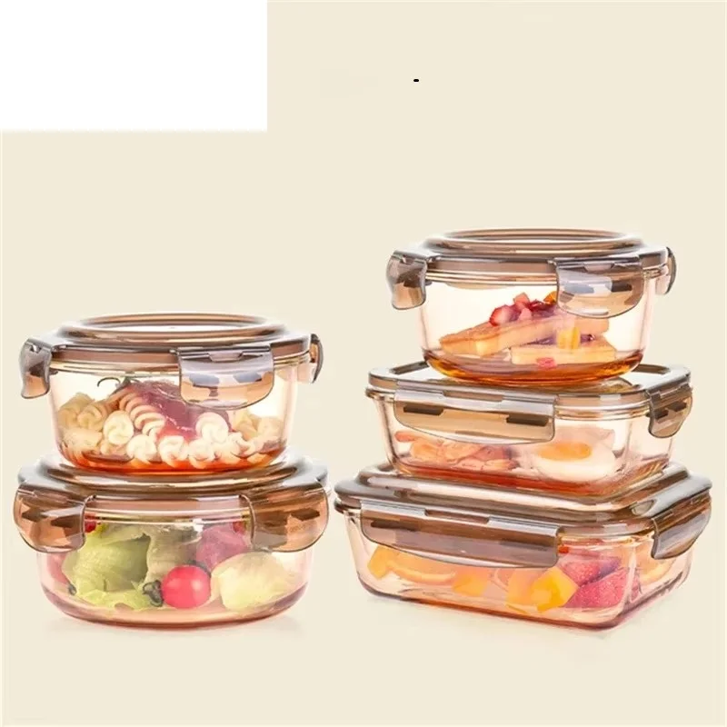 Glas-Frischhaltebox, Mikrowellengeeignete Spezielle Bento-Box, Lunchbox mit Deckel