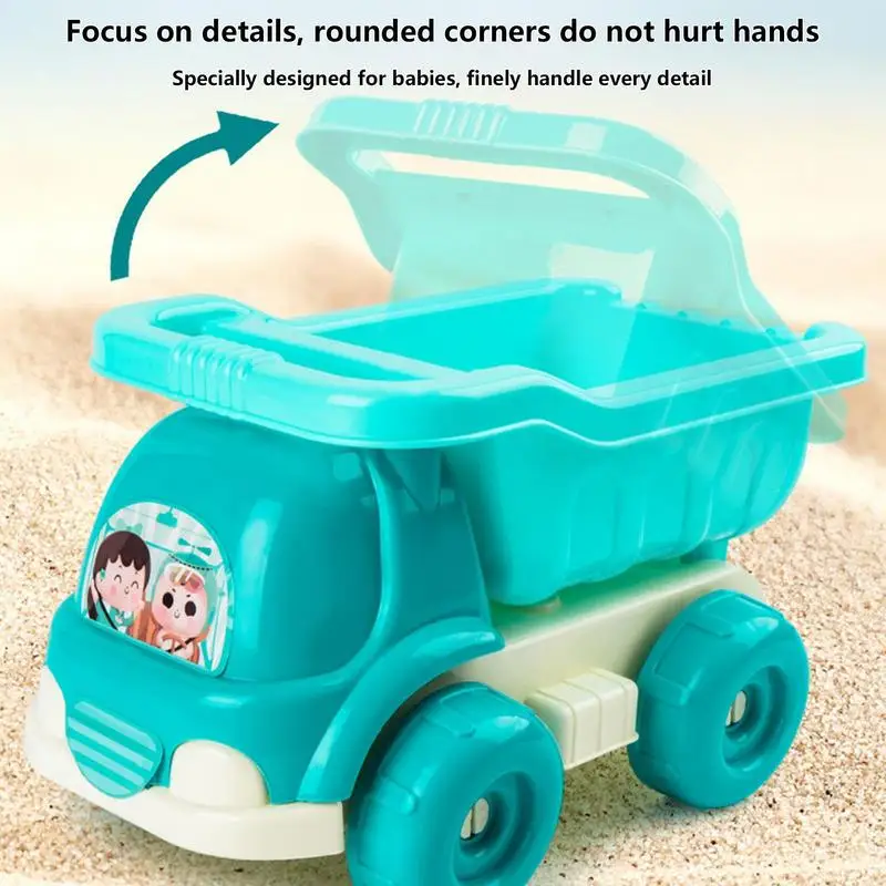 Summer Beach Toys For Kids Funny Water Toys Sand Bucket Shovels Summer Toys For Beach Sand Water Game Playing Cart