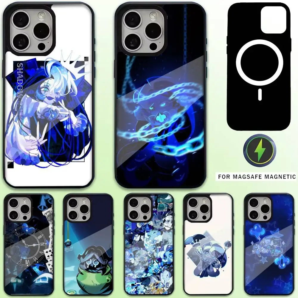 

Shadow Milk C-Cookie R-Run Phone Case For iPhone17,16,15,14,13,12,11 Plus,Pro Max Magnetic For Magsafe Wireless Charging