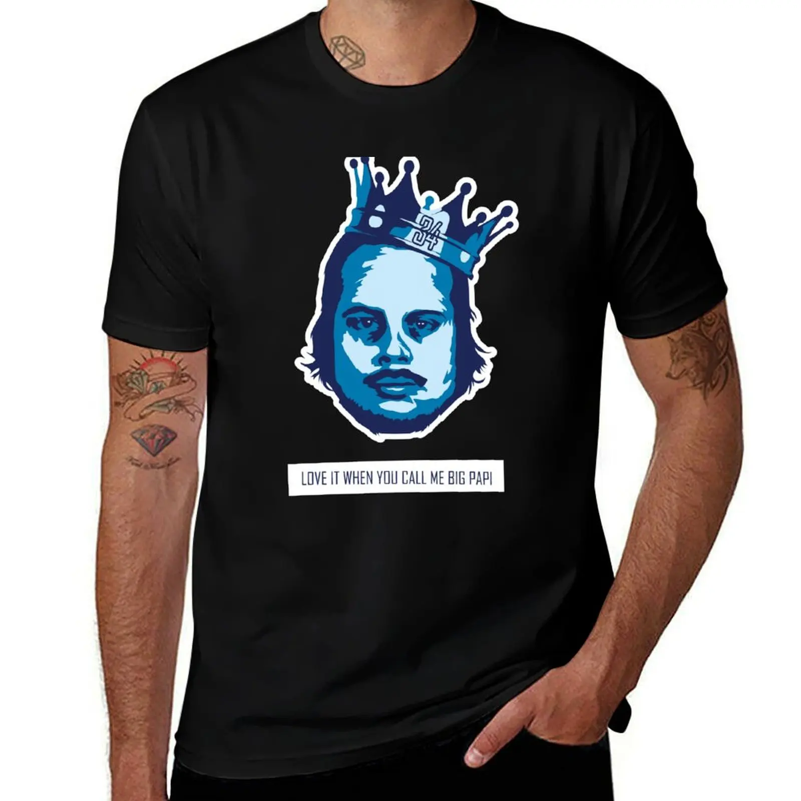 King Papi T-Shirt Basic Plain Tee for Spring and Summer T-Shirt