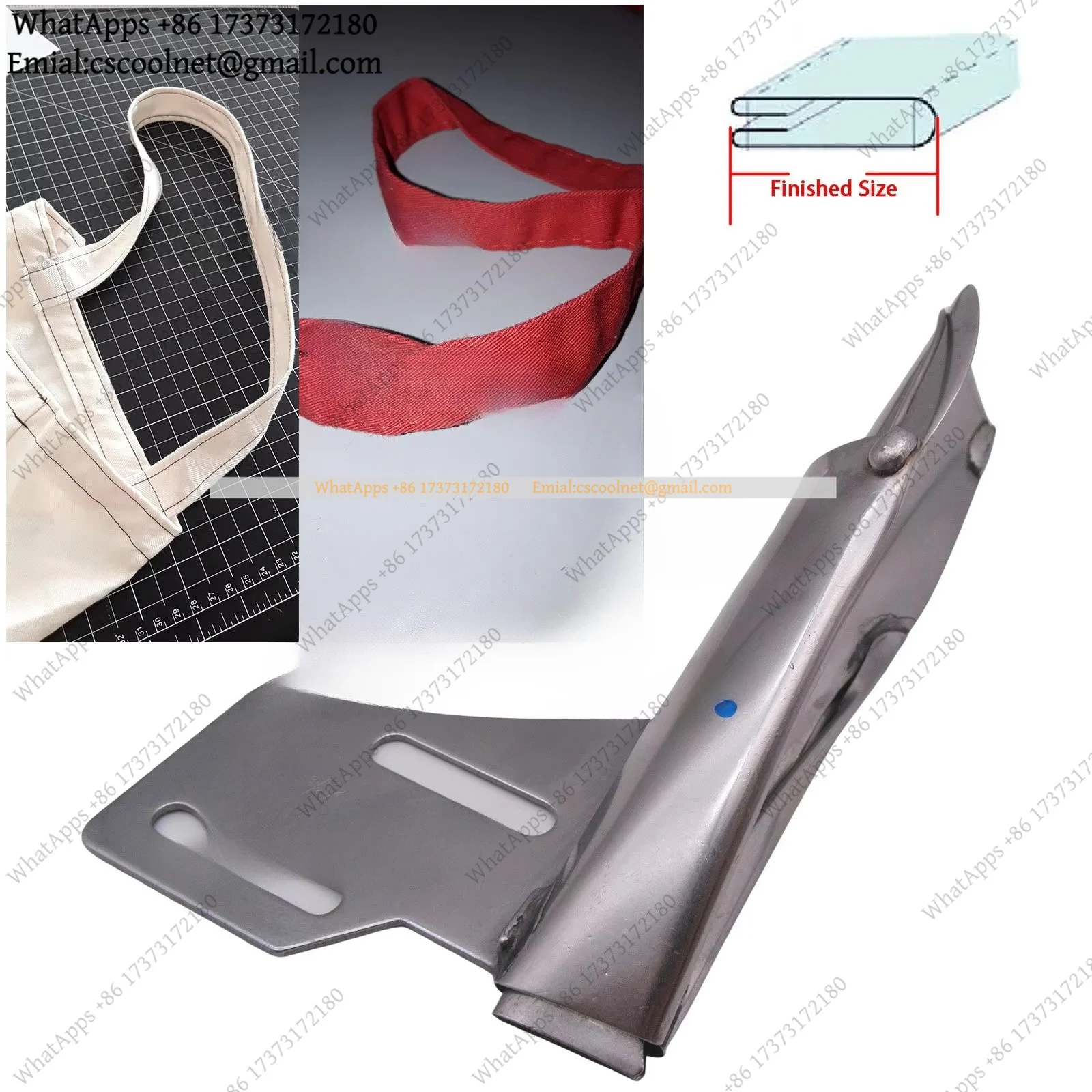 JS01 Double Belt Folder For Industrial Single Double Needle Sewing Machine