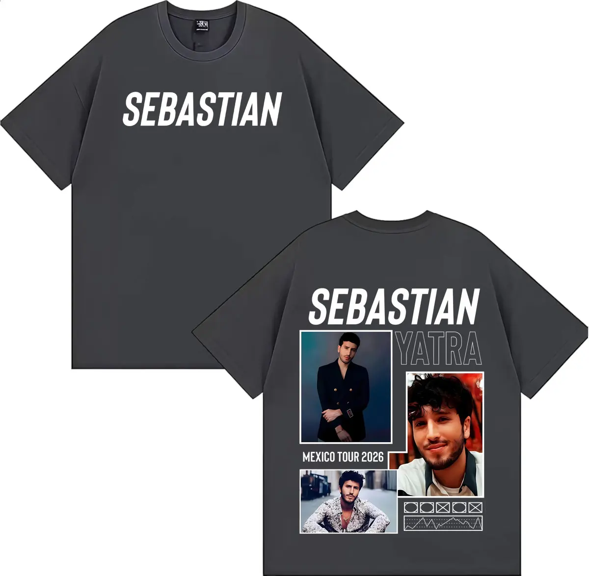 Sebastian Yatra Entre Tanta Gente Tour 2026 T-shirt Men Women Classic Hip Hop Oversized T Shirts Streetwear Short Sleeve T Shirt