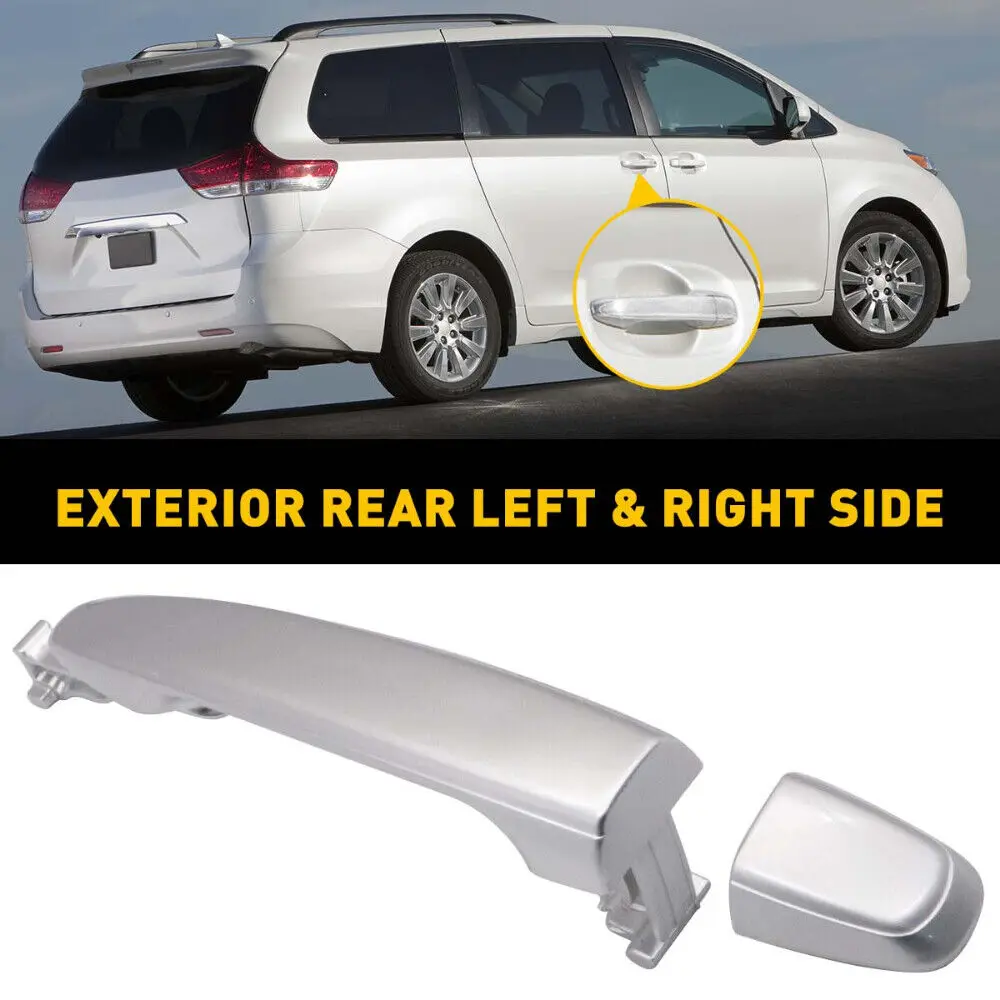 1pc Car Door Handle Rear Left Right Sliding For Toyota Sienna Sienna 2004 2005 2006 2007 2008 2009 2010 6921308020 Accessories