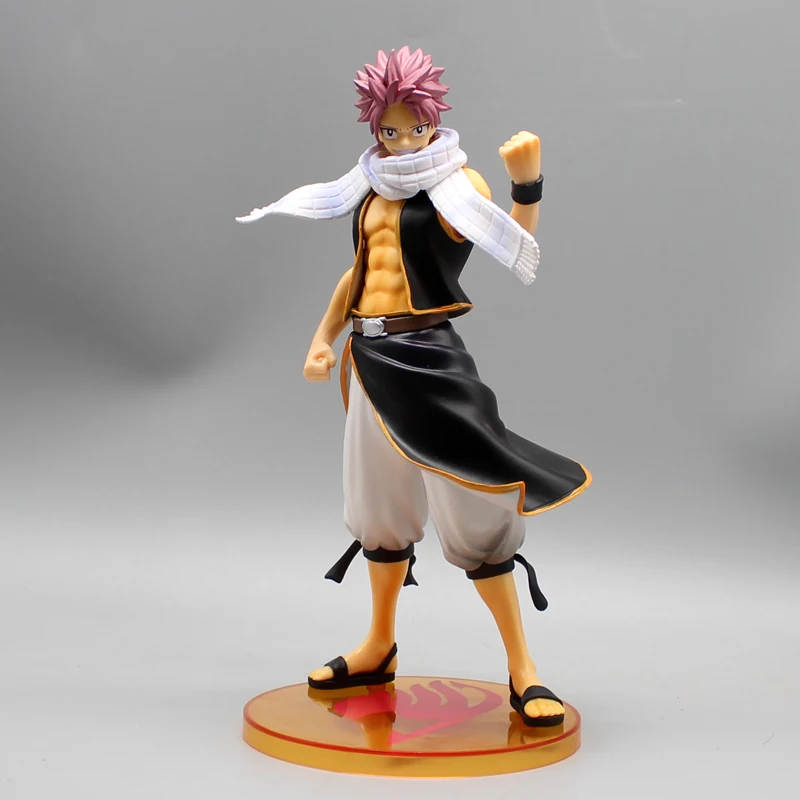 24cm Fairy Tail Etherious Natsu Dragneel Anime Action Figure Model Gk Statue Collection Desktop Decoration Ornament Toys Gifts