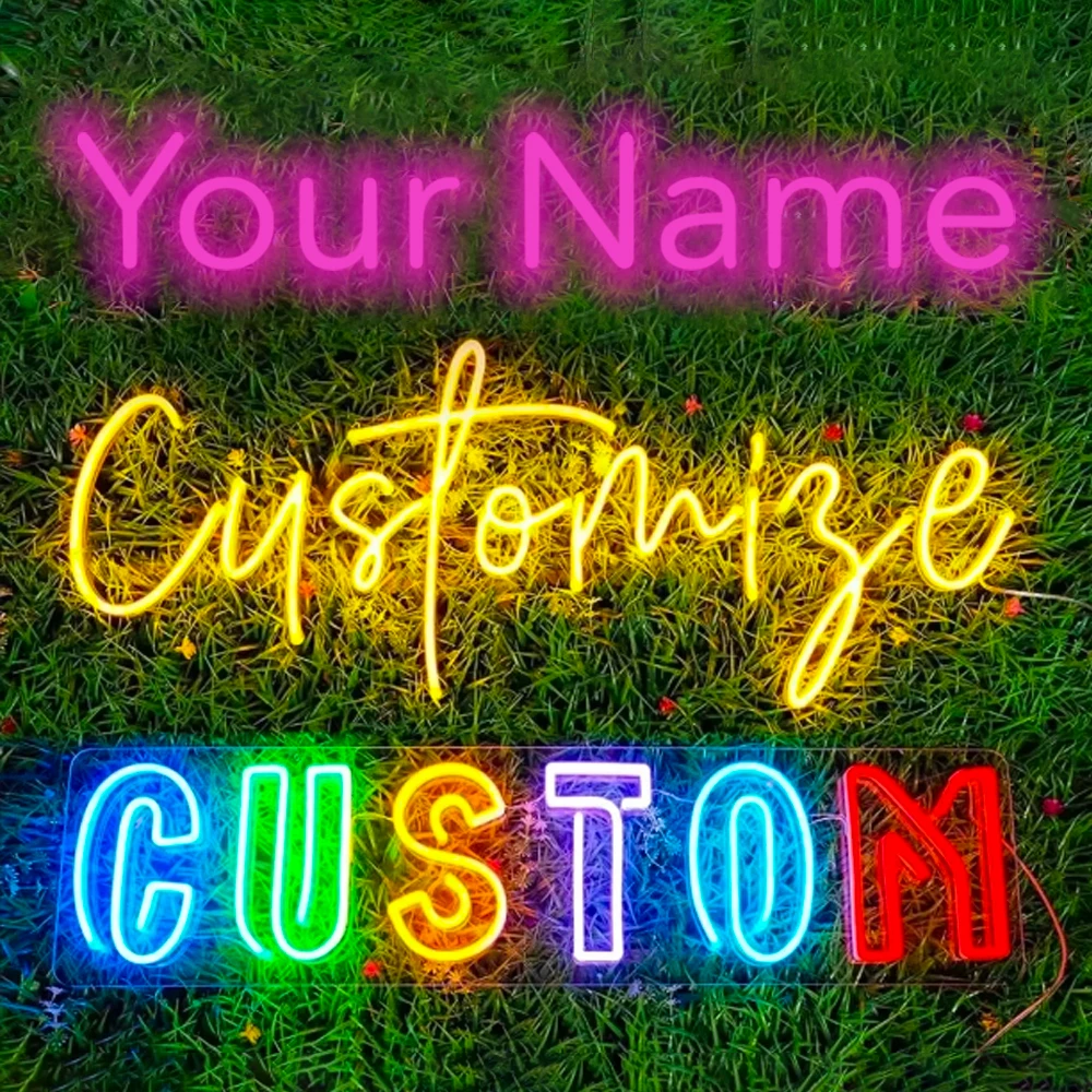 Imagem -01 - Sinais de Néon Personalizados Nome Sinal de Néon Led Regulável Luz de Néon para Festa de Casamento Decoração de Parede de Casa Presentes Personalizados Sinal de Loja Usb sinais de neon personalizados nome sinal de neon led regulavel luz de neon para festa de casamento decoracao de parede de casa presentes personalizados sinal de loja usb 01