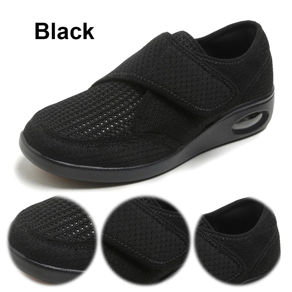 

Diabetic Shoes Width Adjustable Swollen Feet Walking Shoes Non-Slip Indoor Outdoor Sneakers for Elderly Foot Pain Relief