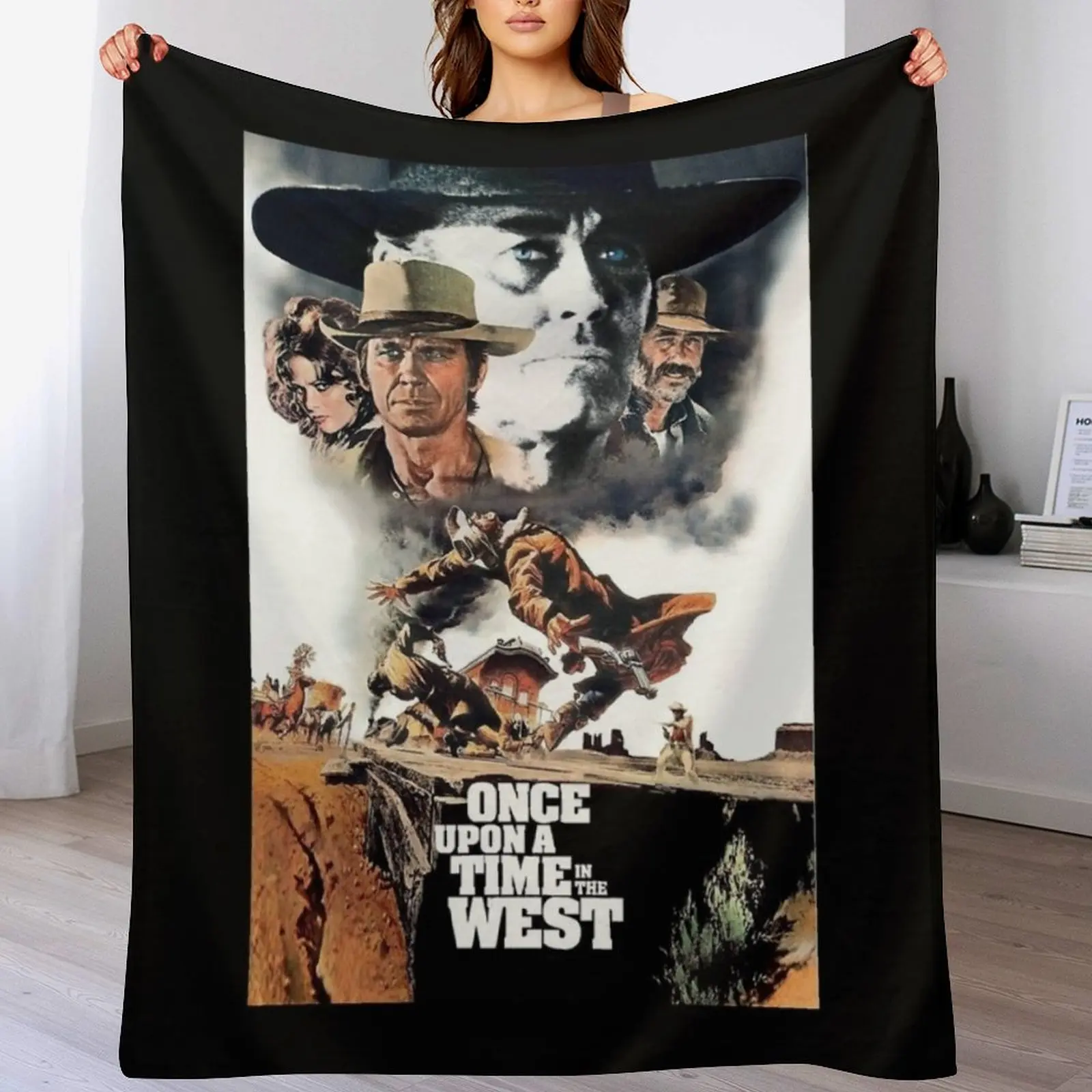

Once Upon a Time in the West Throw Blanket Sofa Throw Furrys Decorative Beds Plush Blankets