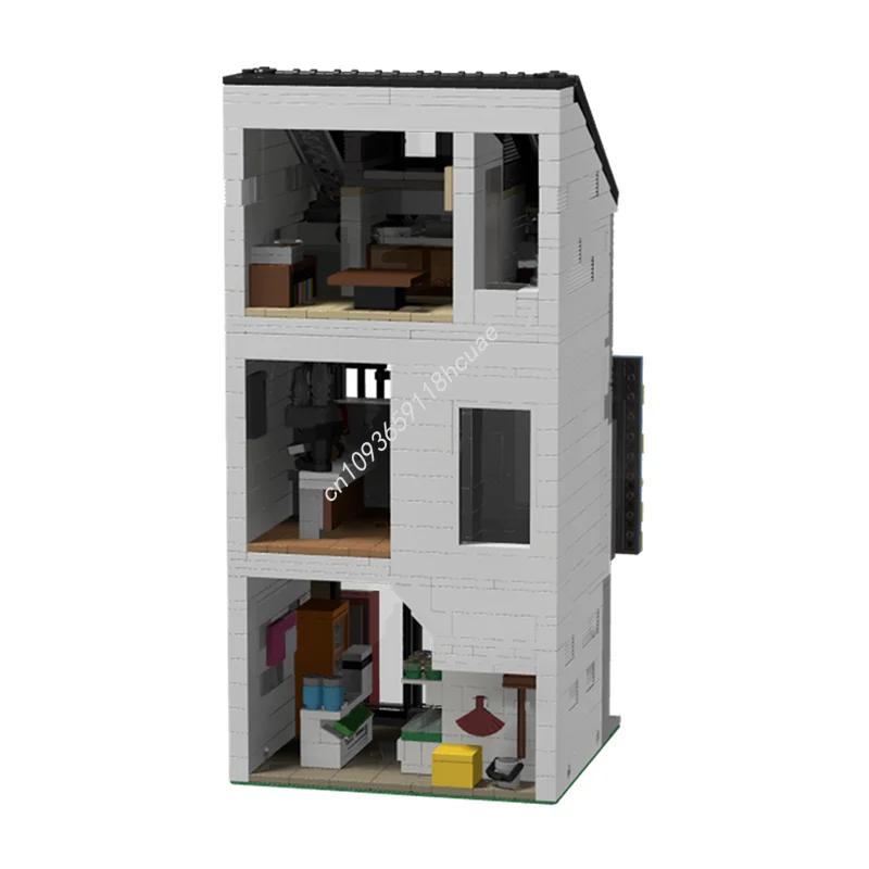 1236 Uds. MOC tienda de conveniencia japonesa bloques de construcción Modular niños ladrillo DIY arquitectura juguetes educación regalos de navidad