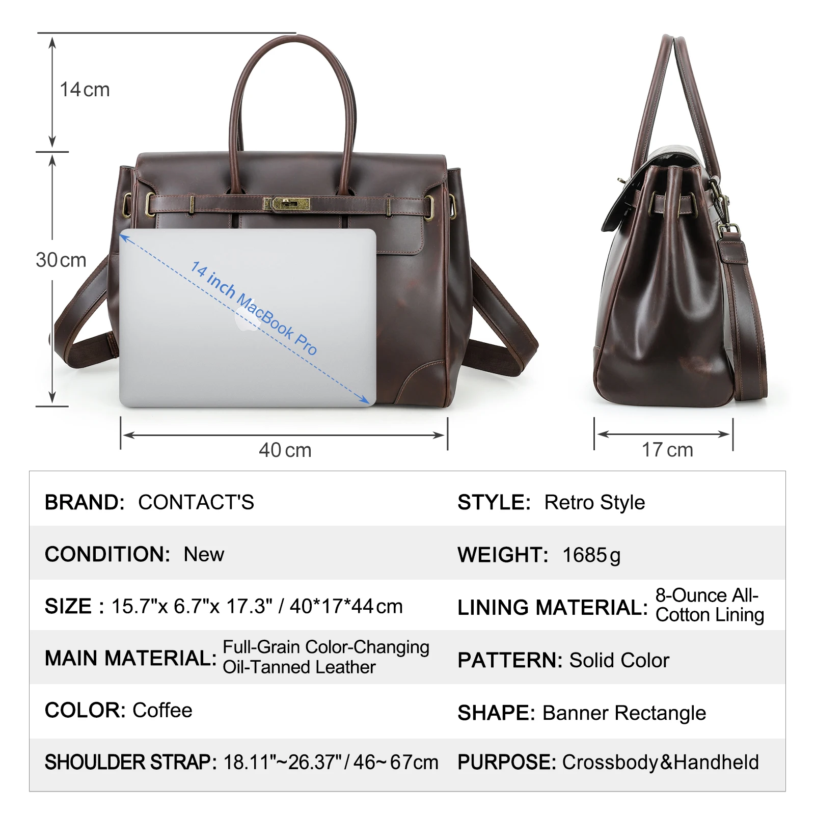 CONTATC'S กระเป๋าเอกสารหนังแท้ - Interior Design Portfolio บทวิจารณ์และราคา