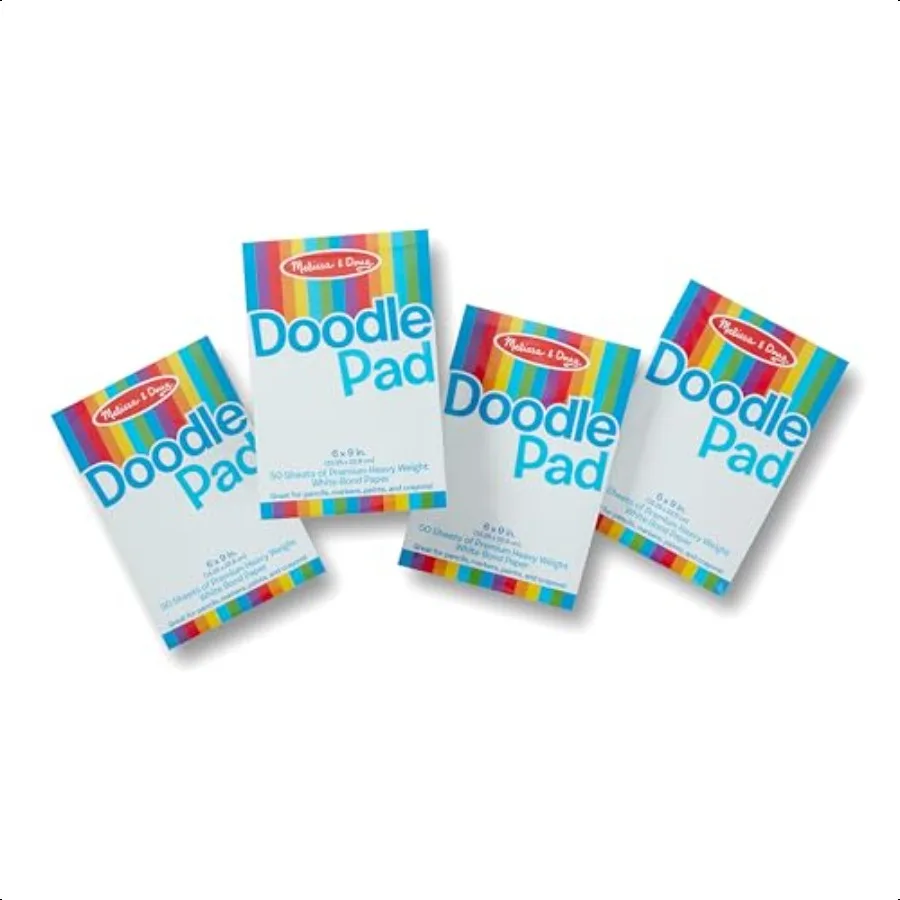 

Melissa Doug Drawing Paper Pad 6 x 9 inches 50 Sheets 4Pack
