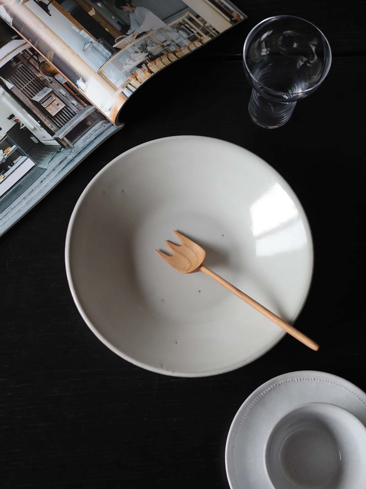 Collectible Time B Home Classic Blue Glaze Soup Plate Chinese Cuisine Stir-Fry Salad Deep Dish Nordic Style Ceramic Dish