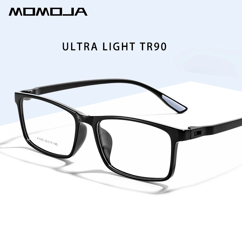 

MOMOJA New Retro Fashion Eyewear Square Ultra Light TR90 Spectacle Optical Prescription Glasses Frame Man Woman Eyeglasses A1605