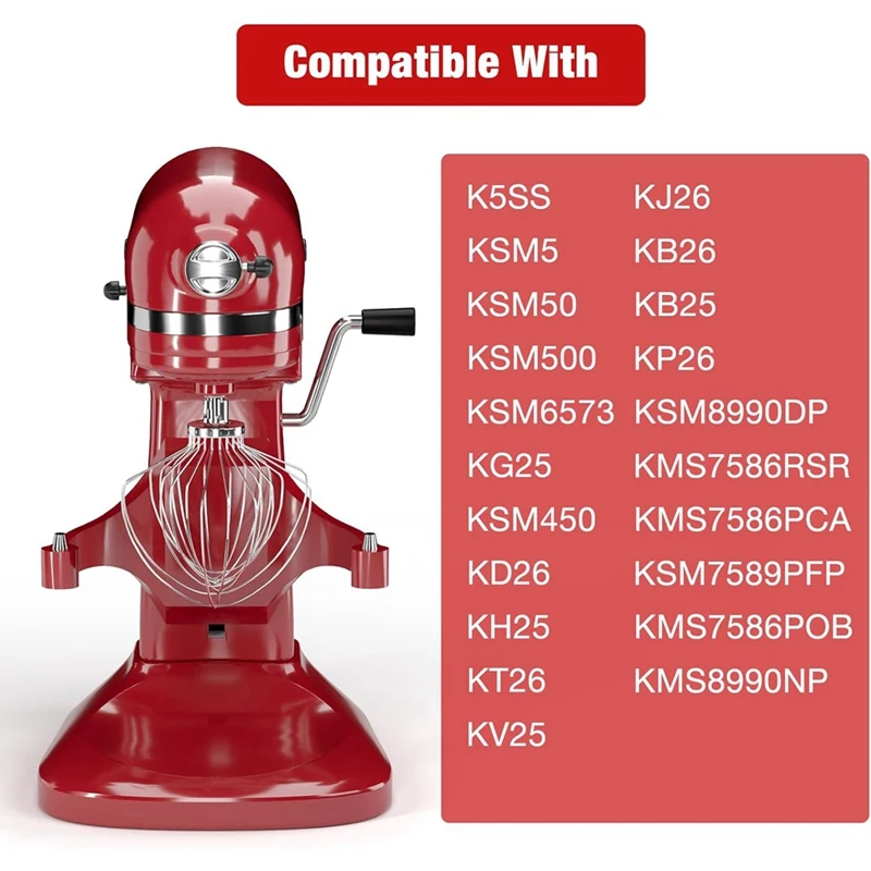 KN211WW attacco per frusta a 11 fili in acciaio inossidabile per Kitchenaid Bowl Lift Mixer 7QT ciotola di ricambio frusta per uova frusta facile da