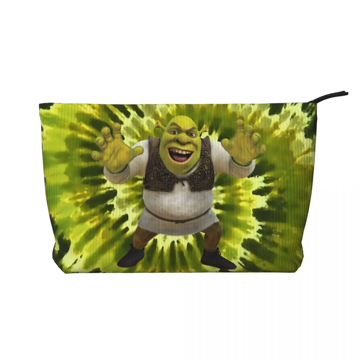 

Custom Shrek Smile Travel Cosmetic Bag for Women Toiletry Makeup Organizer Lady Beauty Storage Dopp Kit