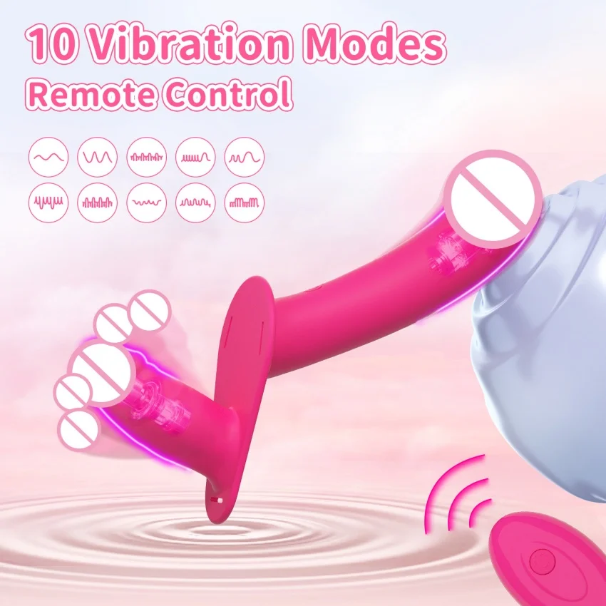 Double Penis Vibrator Dual Ended Strap on Elastic Harness Belt Strap On Dildo Adult Sex Toys for Woman Couples Anal Soft Dildos view 2