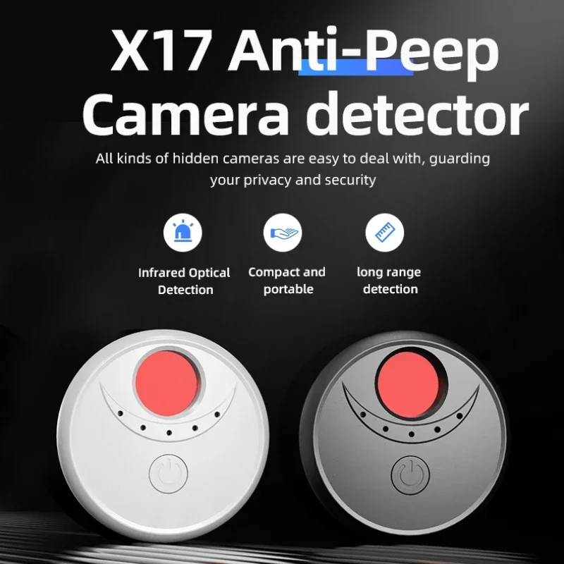 Wireless Infrared Anti-Peeping Camera Detector X17 with Detection and Compact Size