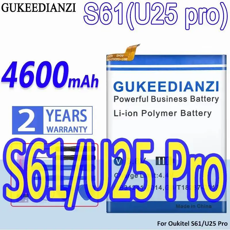 

Reliable Power Supply 4600Mah Mobile Phone Battery For Oukitel U25 Pro S61