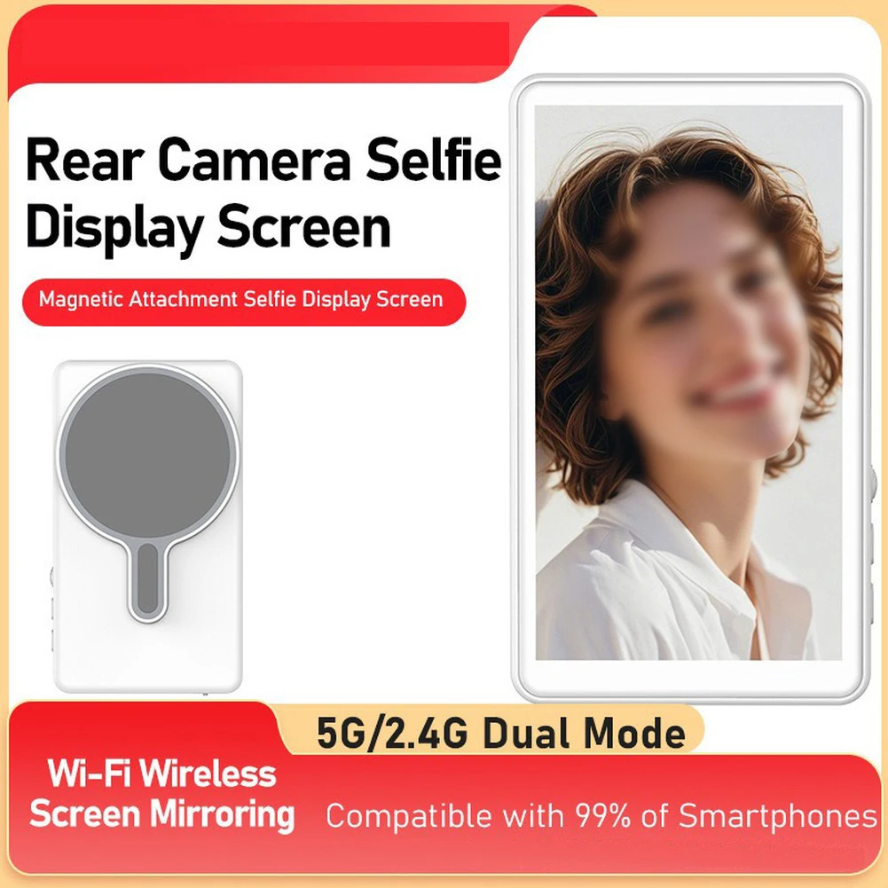 1 Set Versatile 1080P Full Robust Power Management White HD Phone Vlog MagneticDual WiFi IPS Display Replacement Supplies