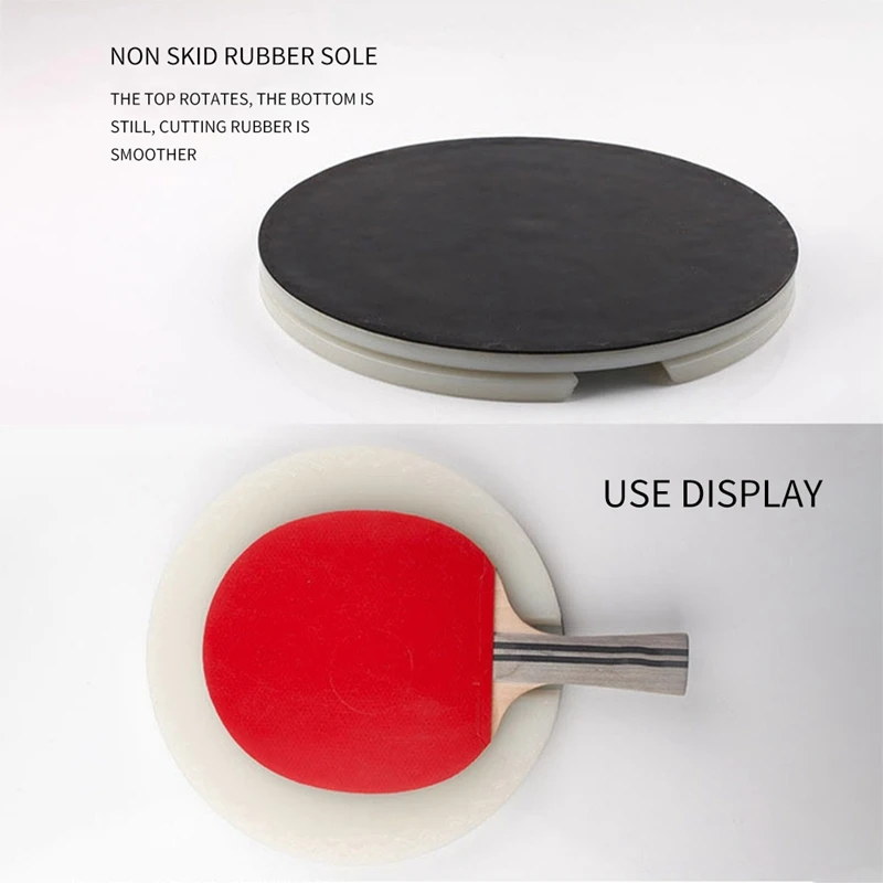 Hot Table Tennis Racket Assembled Cutting Machine Rotatable DIY Tool Cutting Platform Pong Rubber Accessories,1Pcs
