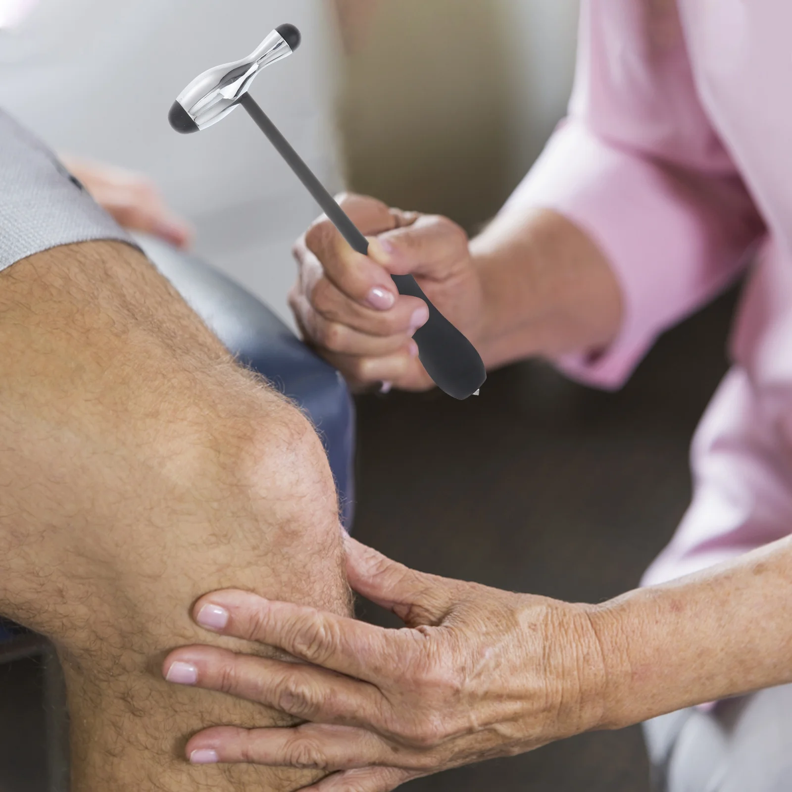 

Medical Reflex Hammer Zinc Alloy Bowling Head Percussion Tool For Tendon Muscle Reflex Testing Teaching Equipment