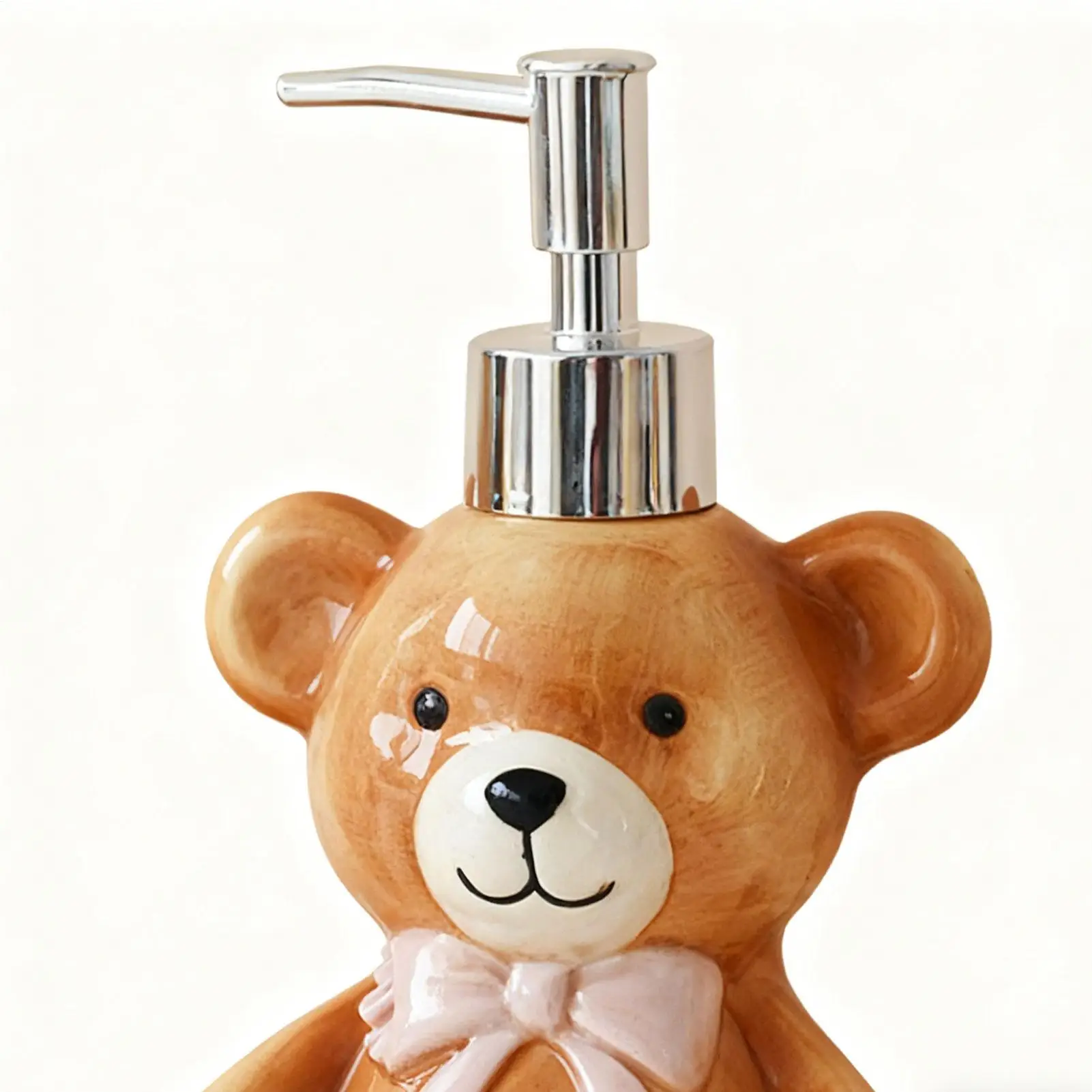 

Bathroom Soap Dispenser 350ml Refillable Bear Design Pump Bottle Bathroom Hand Soap Dispenser For Shower Laundry Wash Christmas