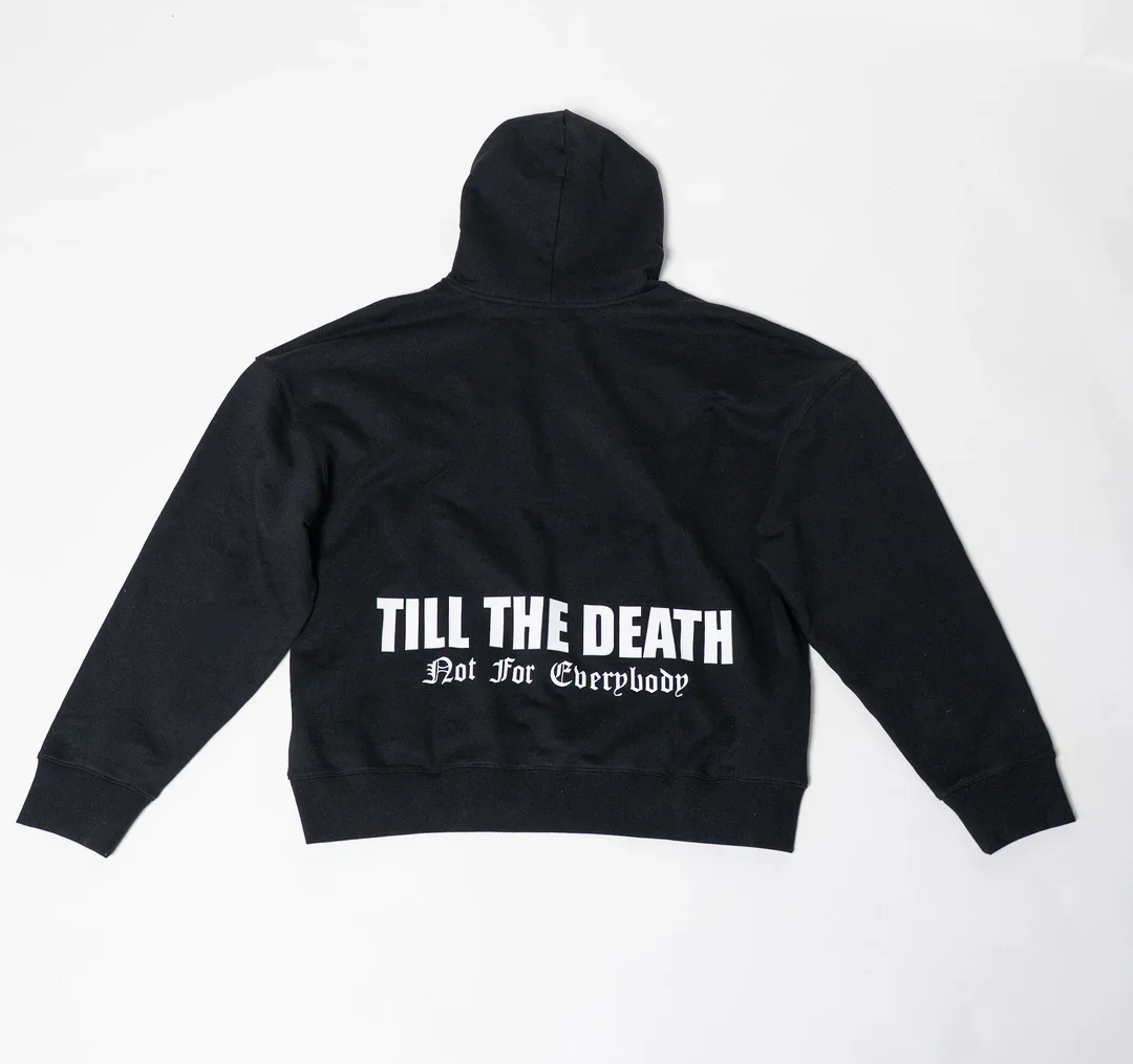 TILL THE DEATH Hoodies TTD Athletics Oversized Hoop in Black US SIZE Powerwing Sweaters