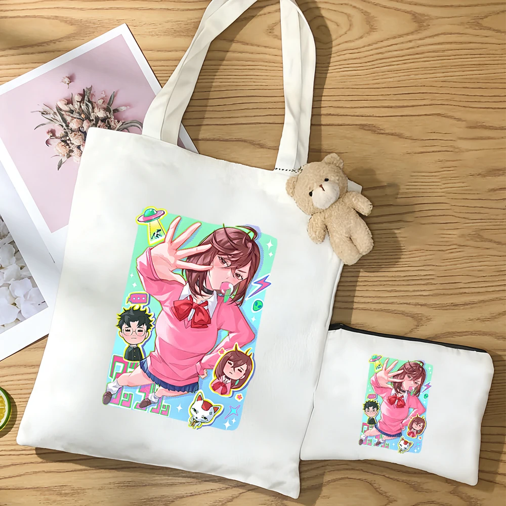 

Kawaii 3pcs/set DAN DA DAN Printed Canvas Bag Ayase Momo Takakura Ken Anime Figure Accessories Crossbody Shoulder Bag Simple