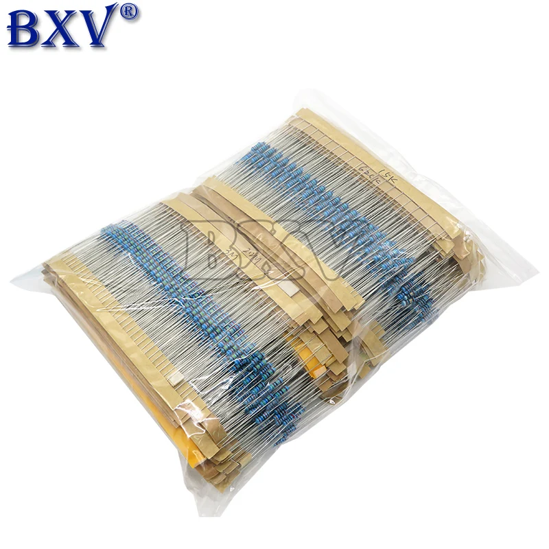 3120PCS/LOT 156Values 1/4W Power Metal Film Resistor Kit 1R-10M 1% hjxrhgal Tolerance Assortment Set Samples Pack