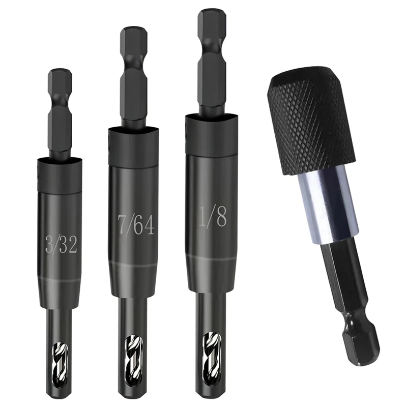 

ABWZ-Самоцентрирующее сверло 3/32", 7/64", 1/8 дюйма с держателем бит для шестигранного хвостовика 1/4 дюйма, сверло для поиска центра сверла
