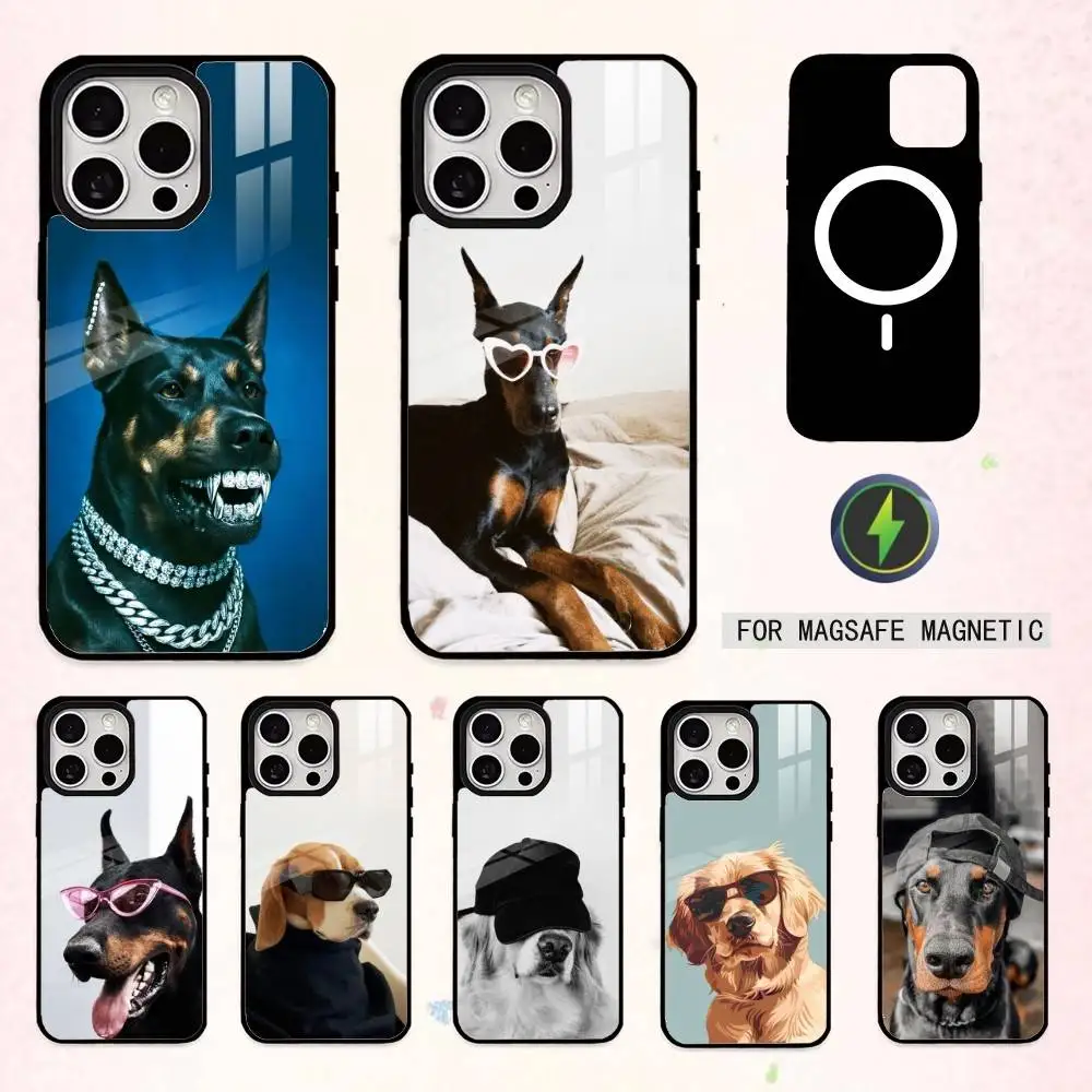 

trendy pet dogs Phone Case For iPhone17,16,15,14,13,12,11 Plus,Pro Max Magnetic For Magsafe Wireless Charging