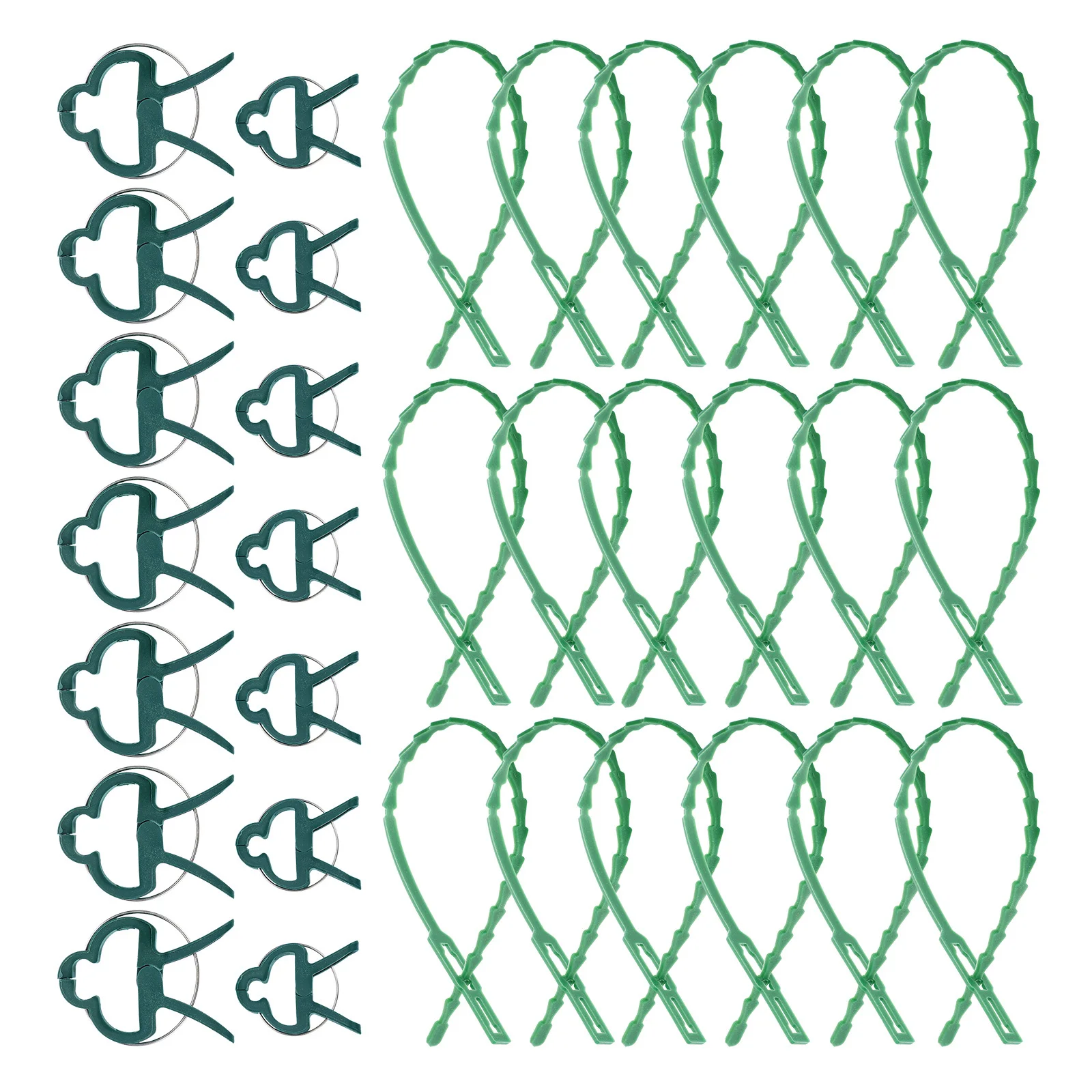 

1 set Plant Set Garden Clamps For Tomato Stems Vine Support Plastic Grafting Clips Climbing Plants Flower Vine Clamp Trellis