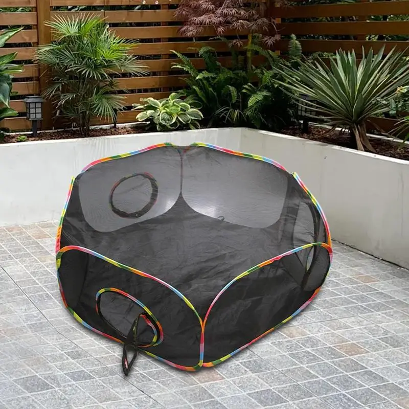 

Cat Outside Playhouse Enclosed Outdoor Enclosure Mesh Animal Cage Spacious Pet Playground Kennel For Animal Exercise Secure Fun