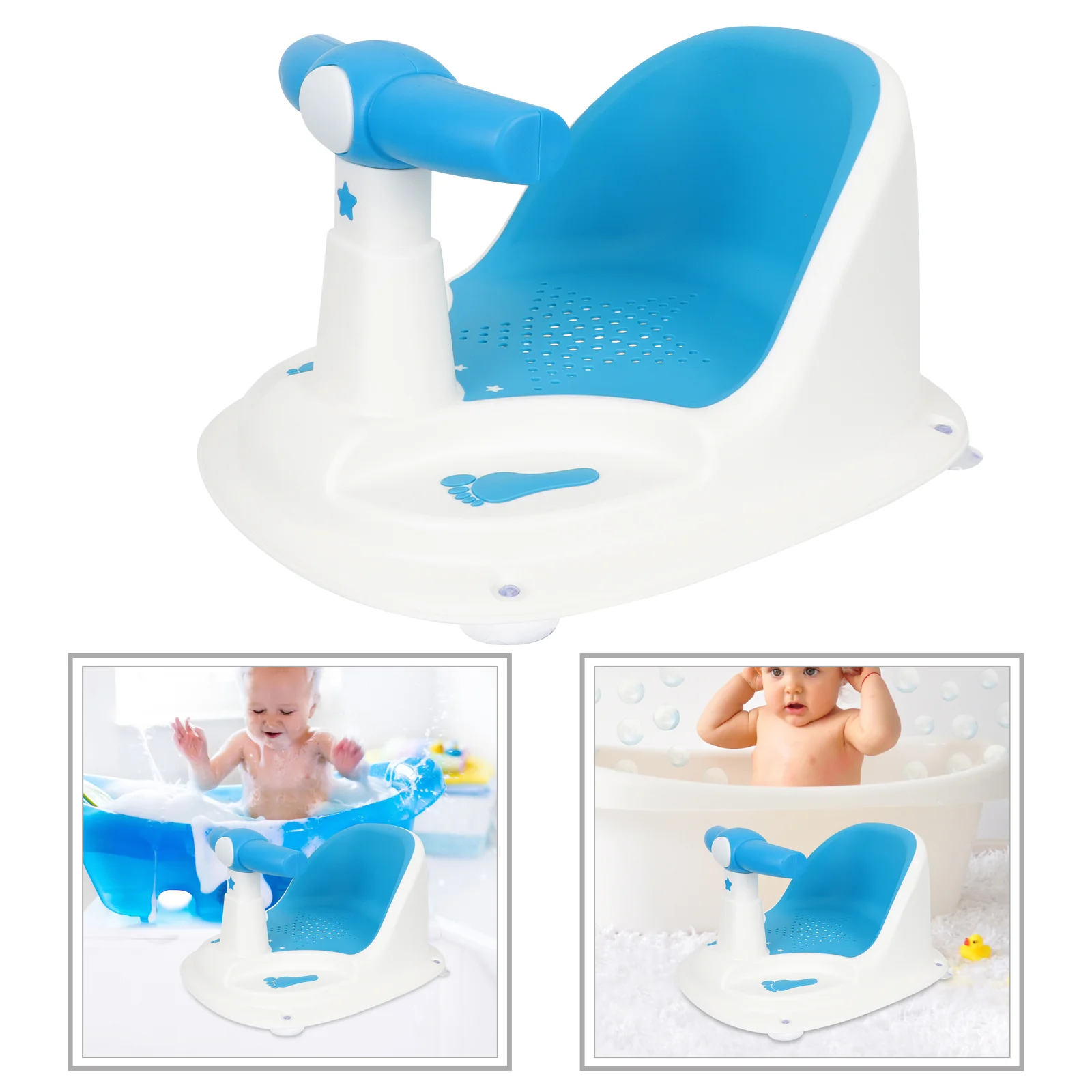 Baby Bath Seat Shower Chair Universal Tub Seats for Babies Tpe Pp Toddler Bathtub