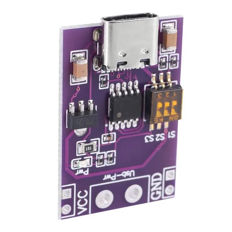 N35R-Type-C QC AFC PD2.0 PD3.0 To DC Spoof Scam Fast Charge Trigger Detector USB-PD Notebook Power Supply Change Board Module