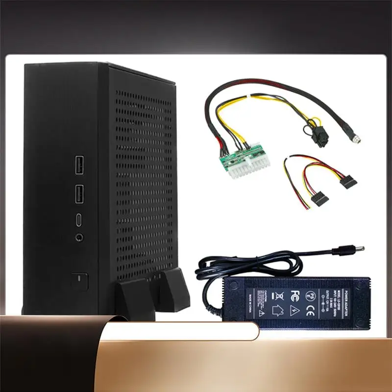 

1Set HTPC Host USB2.0 Computer Chassis Industrial Control Chassis Home Computer Chassis EU Plug-X64A