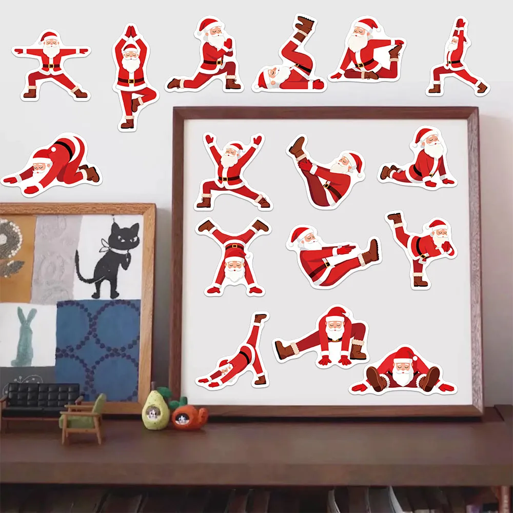 50PCS Yoga Santa Claus Graffiti Stickers Decorative Guitar Luggage DIY Phone Case Laptop Waterproof Stickers