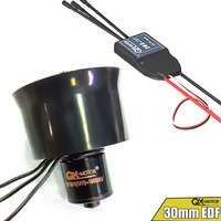 QX-MOTOR 30mm EDF 6 Blades Duct Fan with QF1611 Brushless Motor use 20A ESC / 40A ESC for RC Multirotor Drone Parts Toy Parts