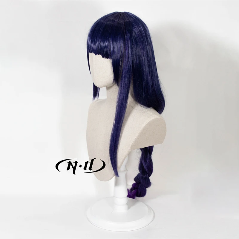 ND Raiden Shogun Cosplay Wigs Hairpiece Genshin Impact Cosplay Cosplay Hair Wigs for Women Comic Con Coser Heat Resistant