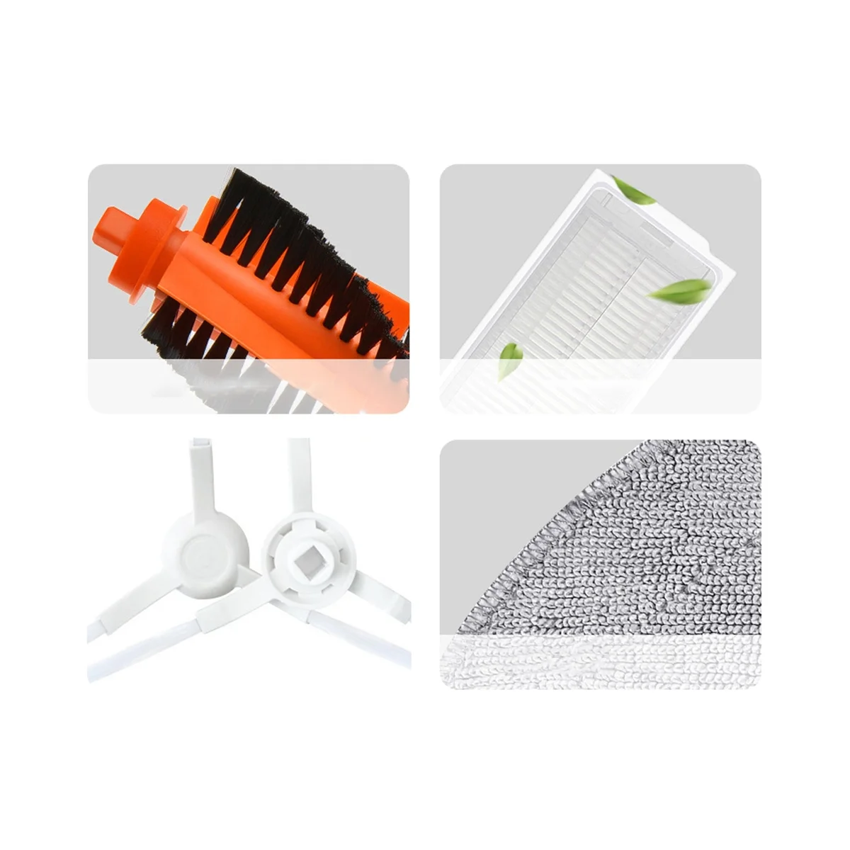 

15 шт. для STYTJ02YM 3C аксессуары для роботов-пылесосов основная боковая щетка фильтр ткань для швабры-A63M