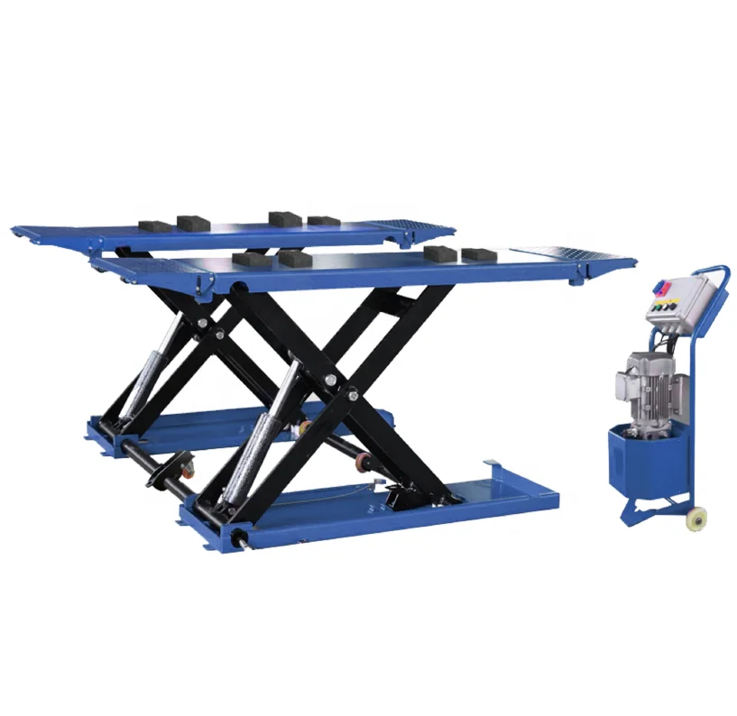 CE Portable Mid Rise Hydraulic Scissor Car Lift Used Small Electric Auto Scissor Car Lift