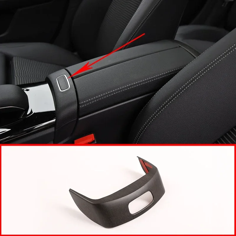 

ABS Carbon Fiber Pattern Car Armrest Box Switch Button Frame Cover Trim For Mercedes Benz A Class W177 2019-2020 Car Accessories