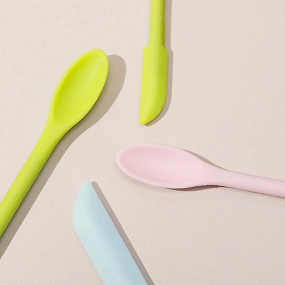 1PC Double-Headed Silicone Seal Wax Scraper Cleaning Spoon Stamp Tool DIY Epoxy Resin Decoration Powder Multifunctional Spoon ﻿
