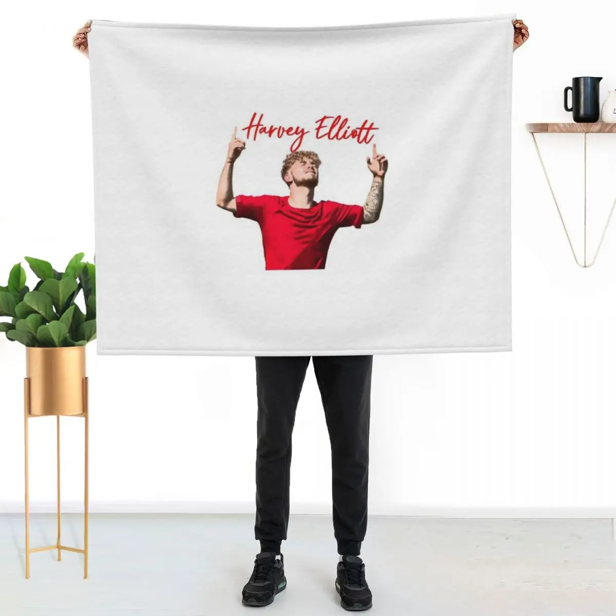 

Harvey Elliott Throw Blanket Soft Sherpa Fleece Warm Blanket for Winter