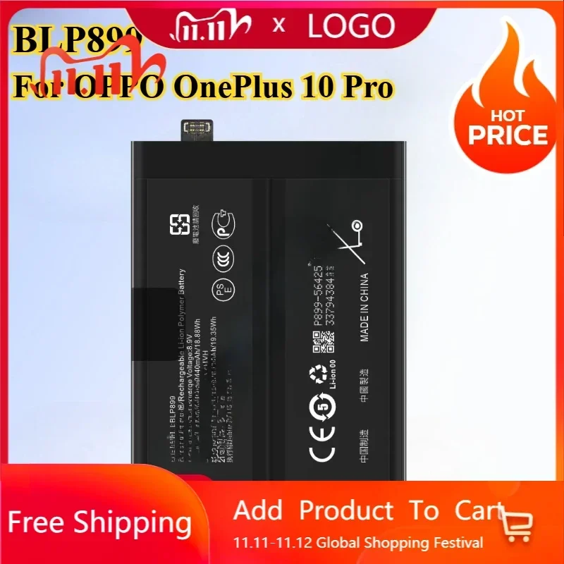 BLP899 5000mAh New Replacement Battery BLP899 for OPPO OnePlus 10 Pro Mobile Phone Batteries