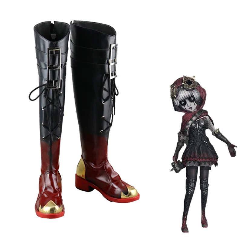 

Anime Game Identity V Cosplay Tracy Reznik Little Red Riding Hood Shoes Halloween Costume Props Boots Sizes 34-48