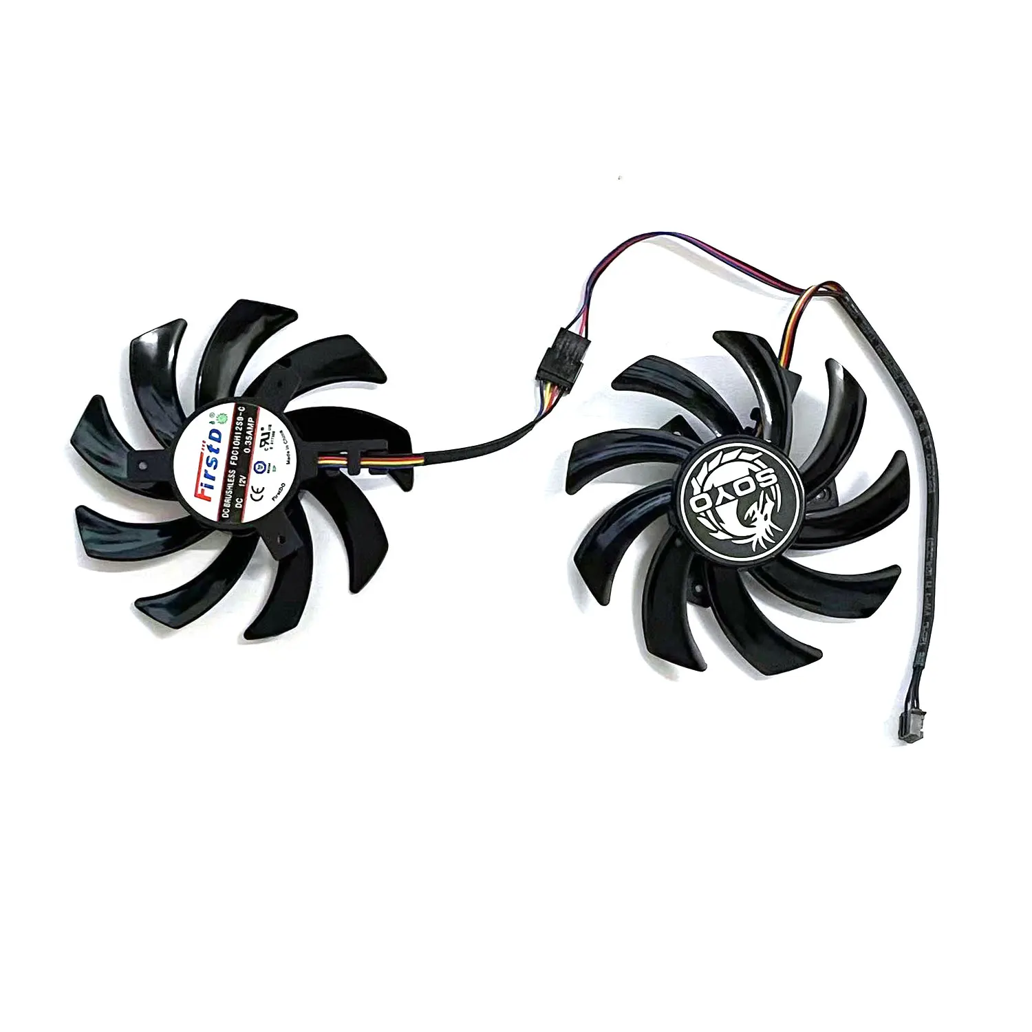 85 мм 4-контактный FDC10H12S9-C T129215SU подходит для видеокарты SJS RX 6600 8G SOYO AMD Radeon RX 6600 XT
