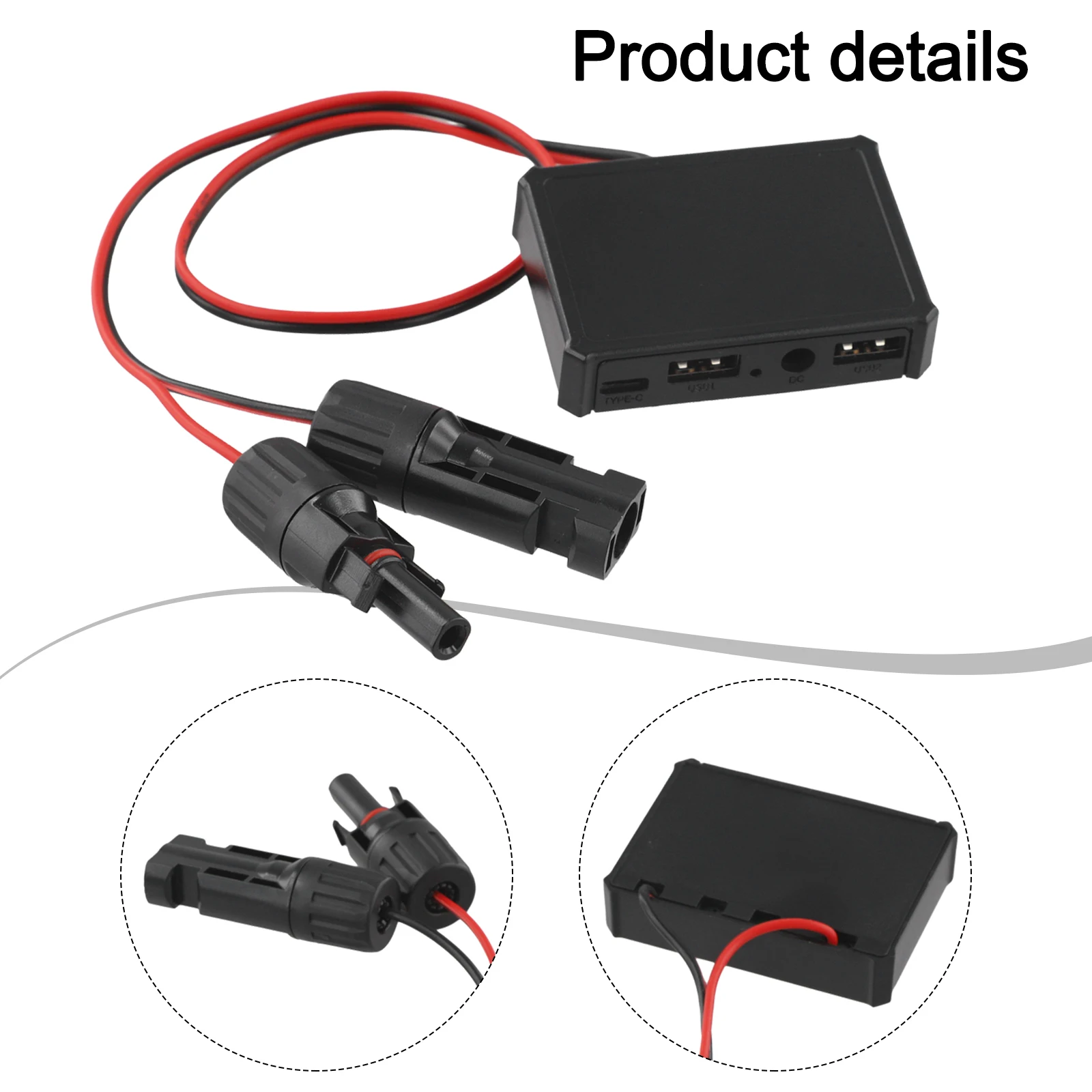 1pcs Solar Panel Adapter USB Interface Mobile Phone Charging Voltage for stabilizer Adapter With Type Solar Panel Voltage