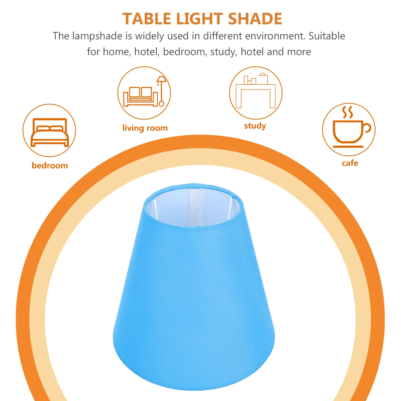 

Fabric Lampshade Table Desk Lamp Lampshade Drum Shades Deform resistant Small Cloth Vintage Home Lighting Cover