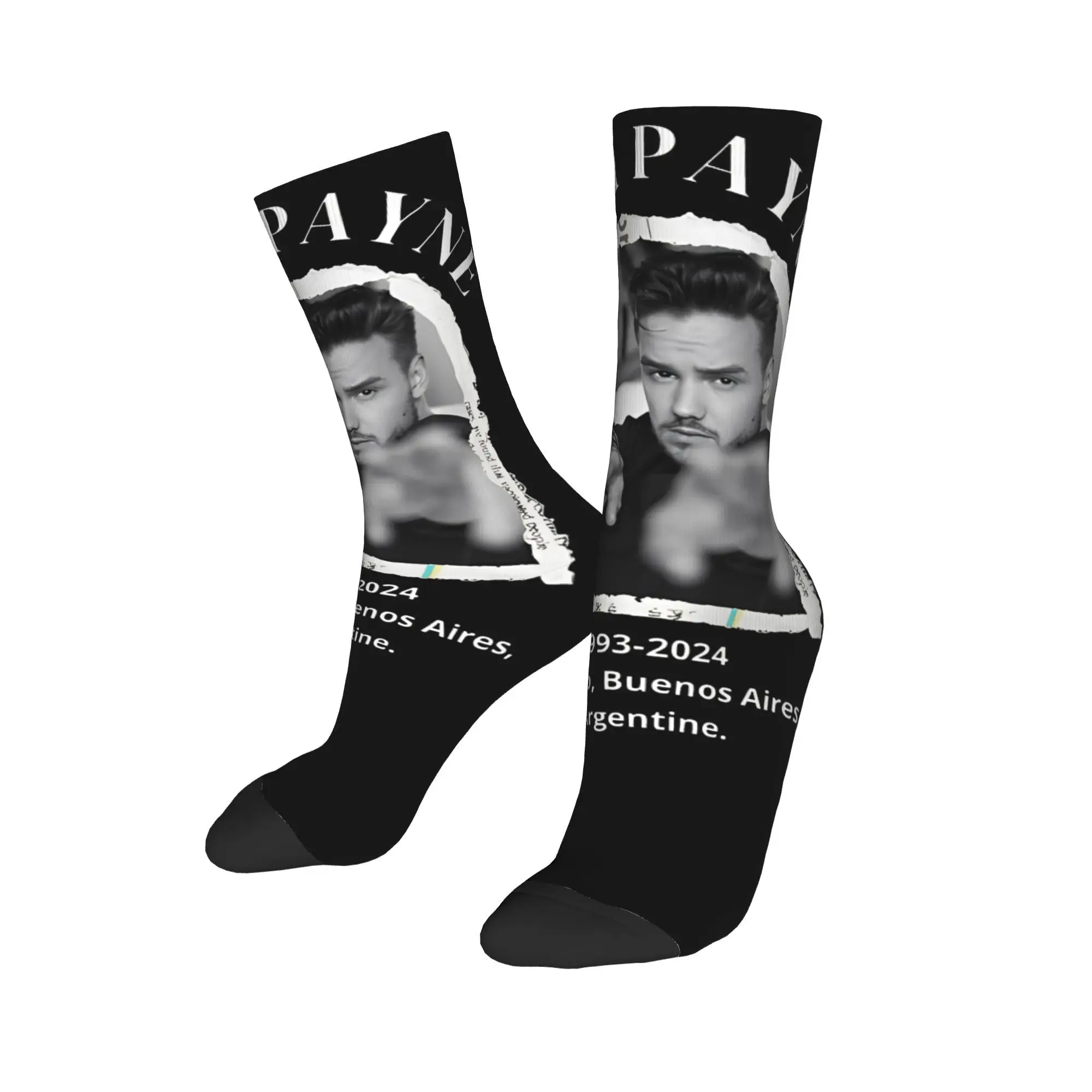 Liam payne remember 1993-2024 RIP Print Dress Socks Product for Party Wear Breathable  Sock